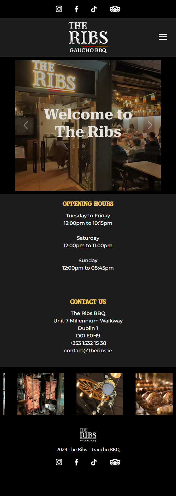 Imagem site completo - Projeto The Ribs Barbecue